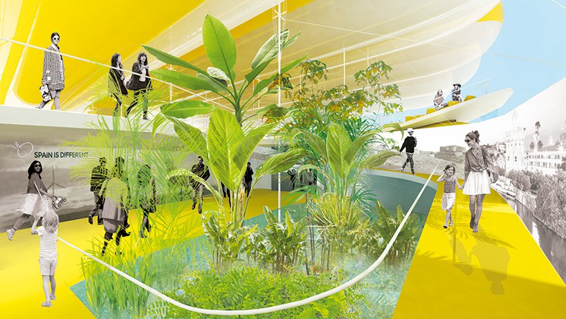 展廳內部綠洲區域-成都展廳設計