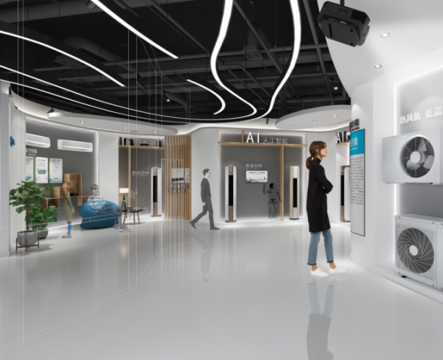 企業(yè)展廳設計中燈光效果如何呈現(xiàn)