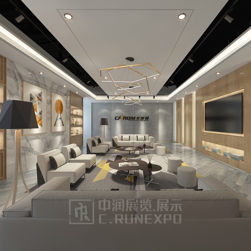 企業展廳設計效果圖