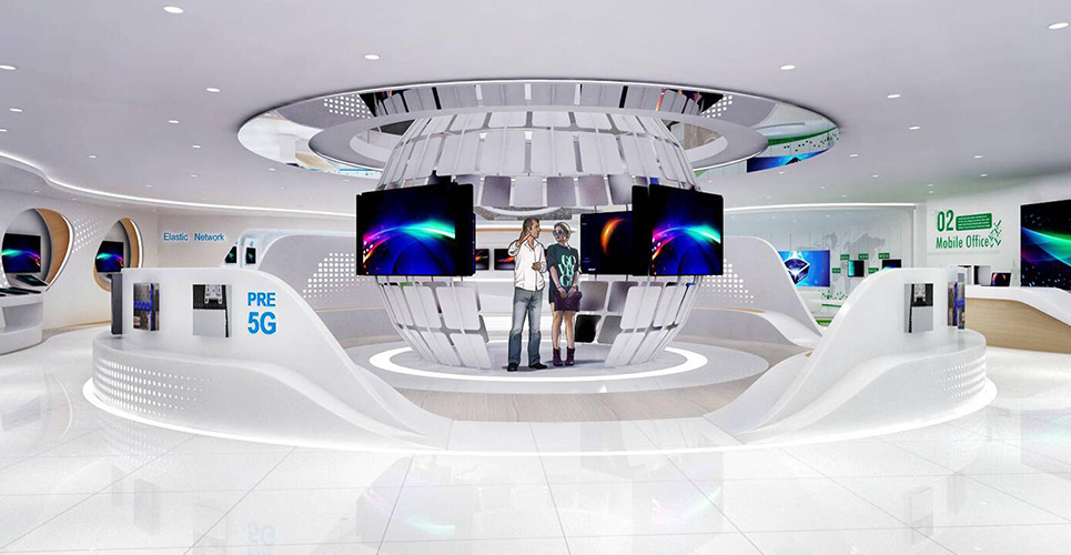 5G展廳設計大廳效果圖